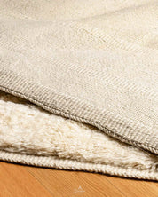 Authentic Beni Ourain Rug 3 X 5 Ft | 90 X 150 Cm / With Tassels / Short (0.4” / 1 cm)
