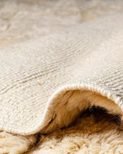 Authentic Beni Ourain Rug 3 X 5 Ft | 90 X 150 Cm / With Tassels / Short (0.4” / 1 cm)