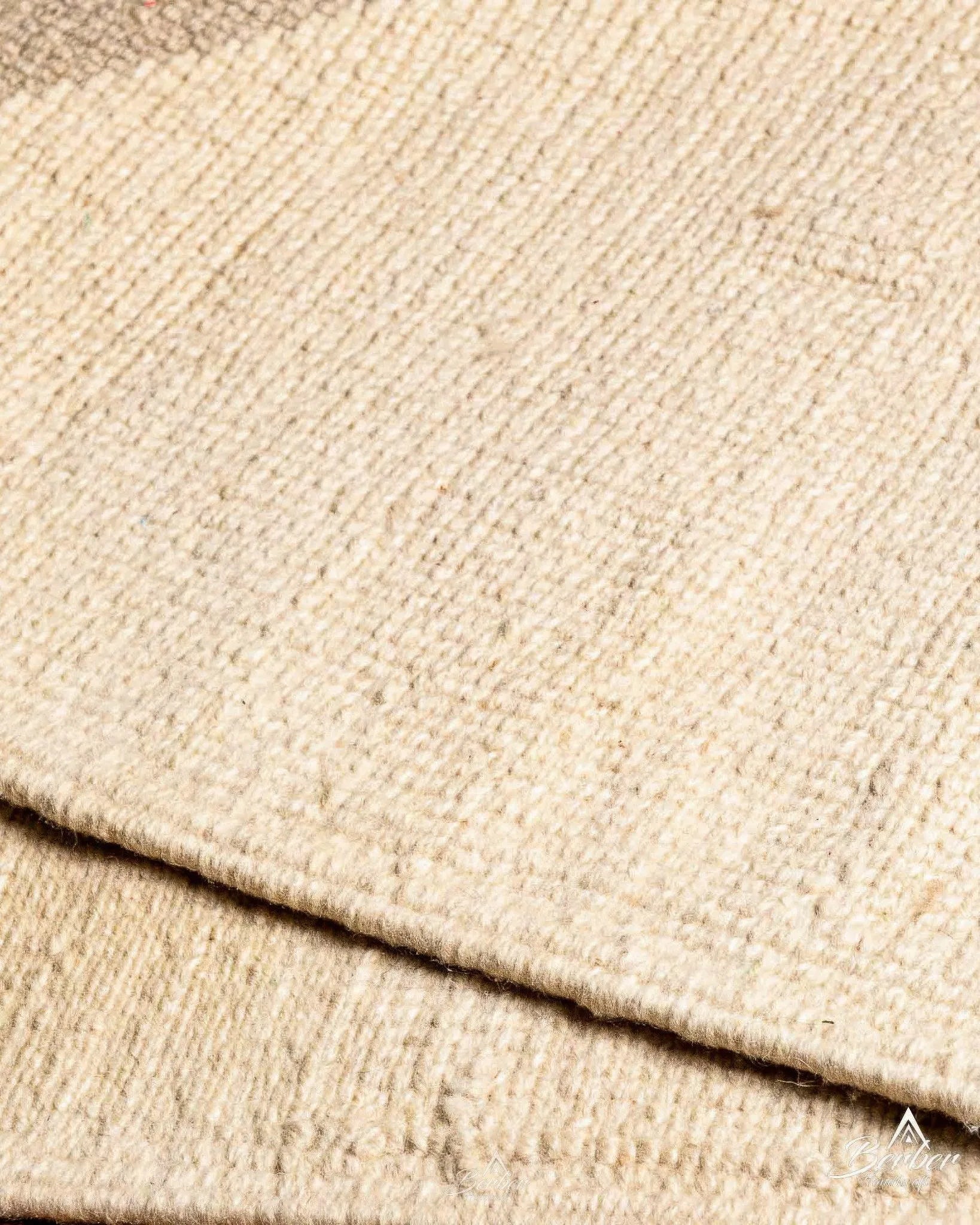 Beige Beni Ourain Rug-Berber Handicraft