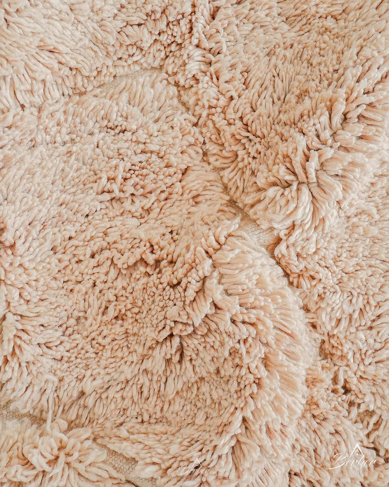 Beige Beni Rug 3 X 5 Ft | 90 X 150 Cm / With Tassels / Short (0.4” / 1 cm)