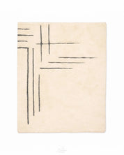 Beige Moroccan Wool Rug 3 X 5 Ft | 90 X 150 Cm / With Tassels / Short (0.4” / 1 cm)