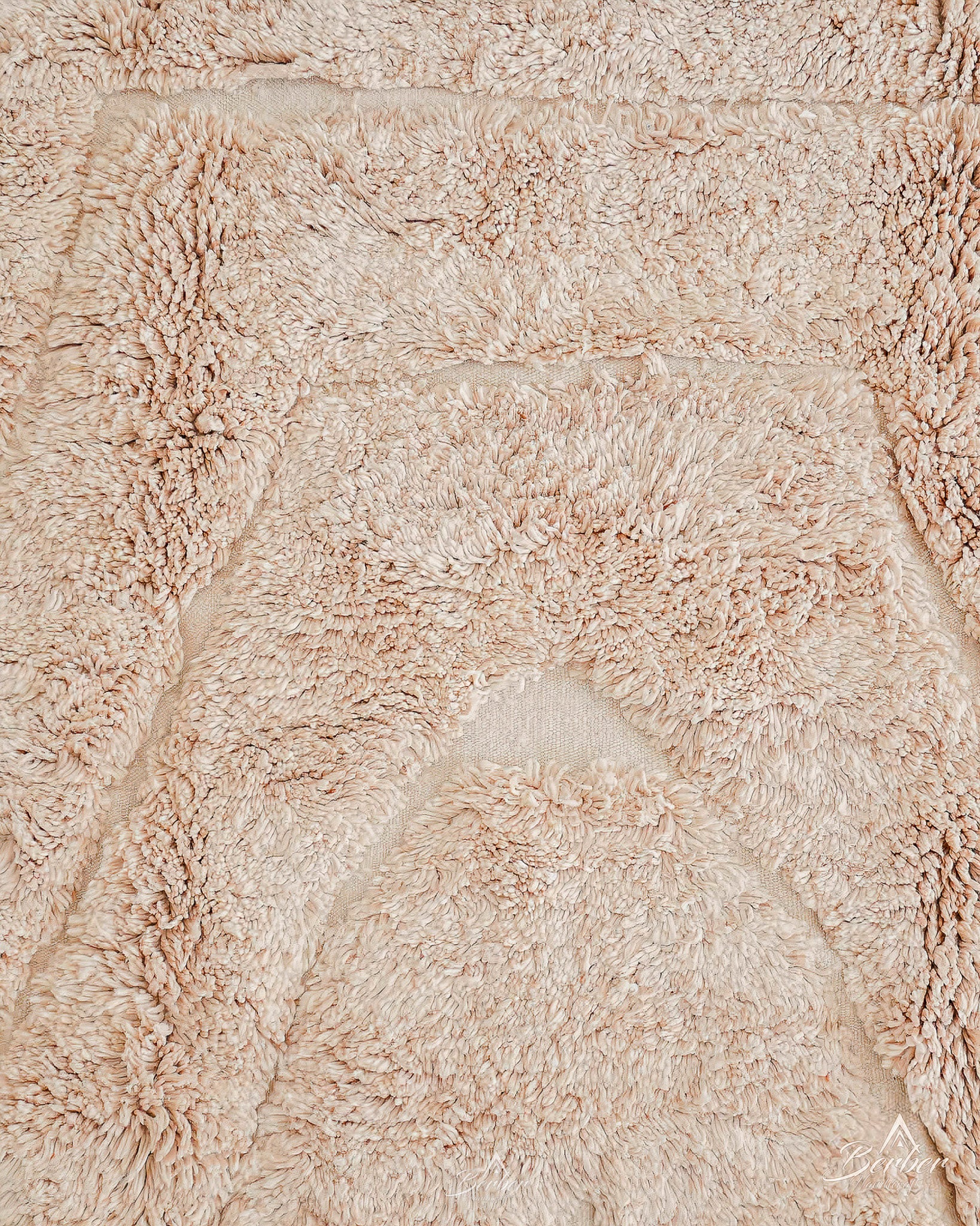 Beige Beni Rug 3 X 5 Ft | 90 X 150 Cm / With Tassels / Short (0.4” / 1 cm)