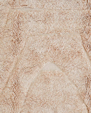 Beige Beni Rug 3 X 5 Ft | 90 X 150 Cm / With Tassels / Short (0.4” / 1 cm)