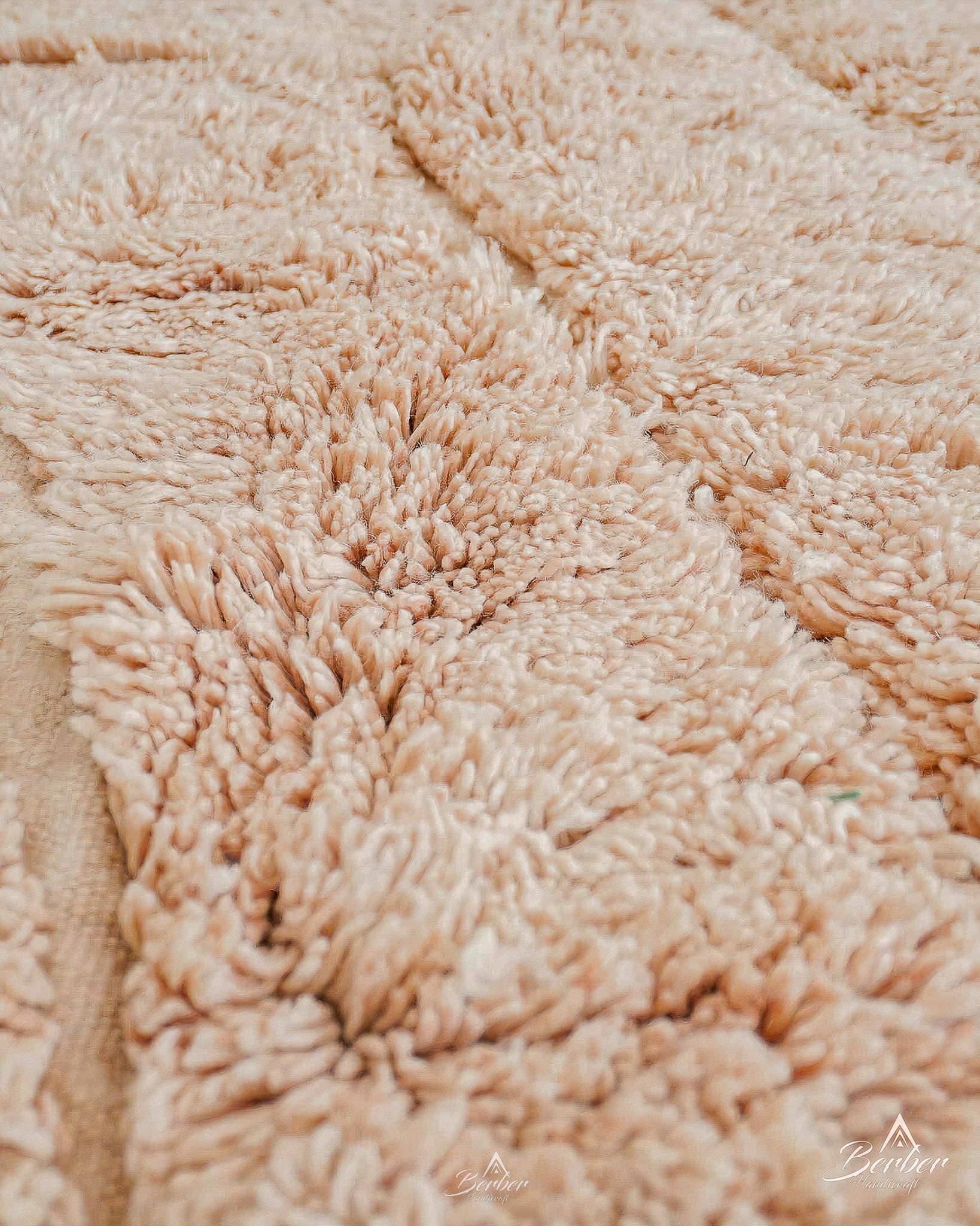 Beige Beni Rug 3 X 5 Ft | 90 X 150 Cm / With Tassels / Short (0.4” / 1 cm)