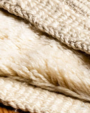 Beni Ourain Rug Runner 2 X 6 Ft | 60 X 180 Cm / With Tassels / Short (0.4” / 1 cm)