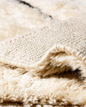 Beni Ourain Rug Runner 2 X 6 Ft | 60 X 180 Cm / With Tassels / Short (0.4” / 1 cm)
