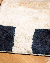 Beni Ourain Shag Rug 3 X 5 Ft | 90 X 150 Cm / With Tassels / Short (0.4” / 1 cm)