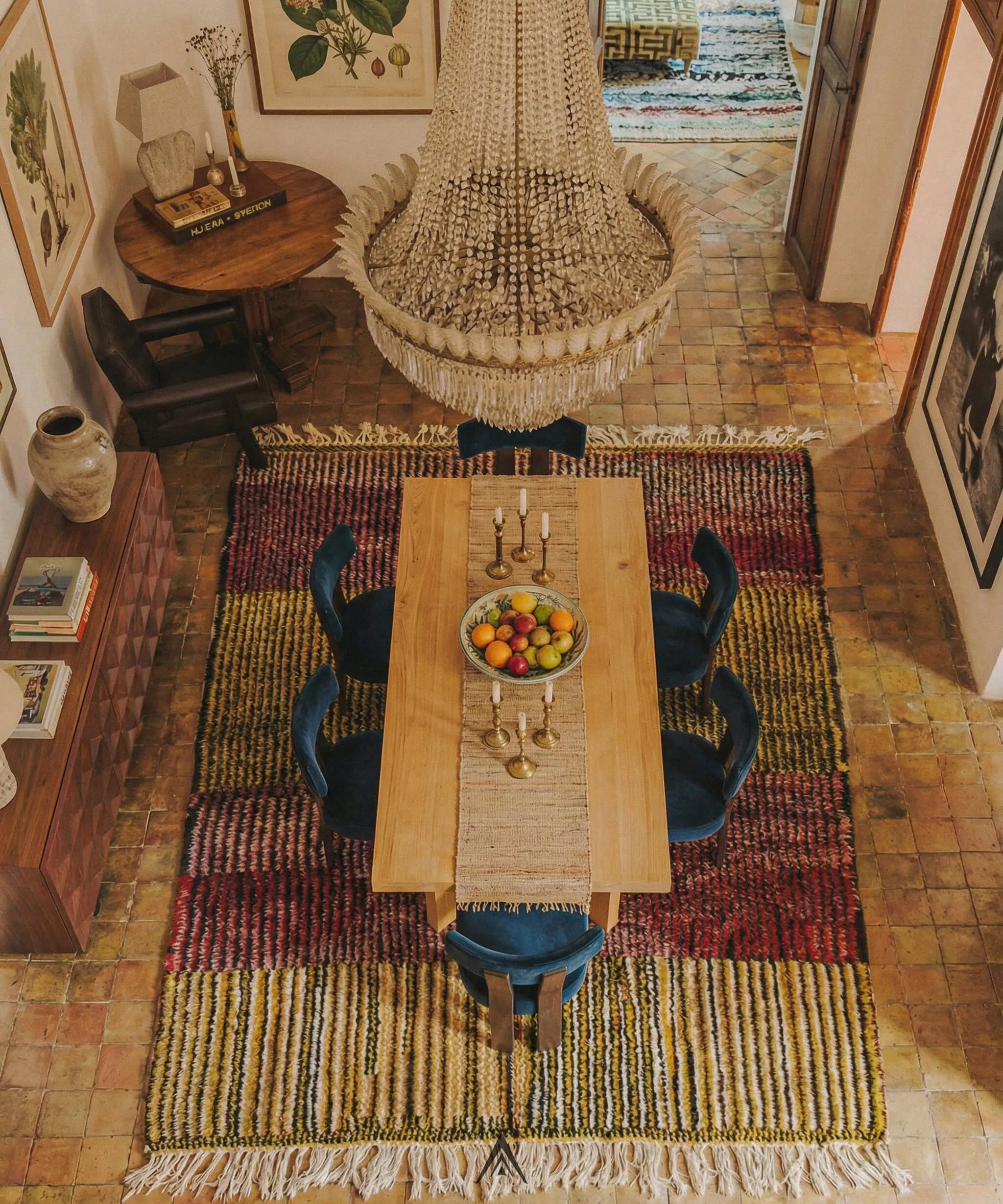 Beni Ourain Style Rug 7x9.5 ft - 214x290 cm-Berber Handicraft