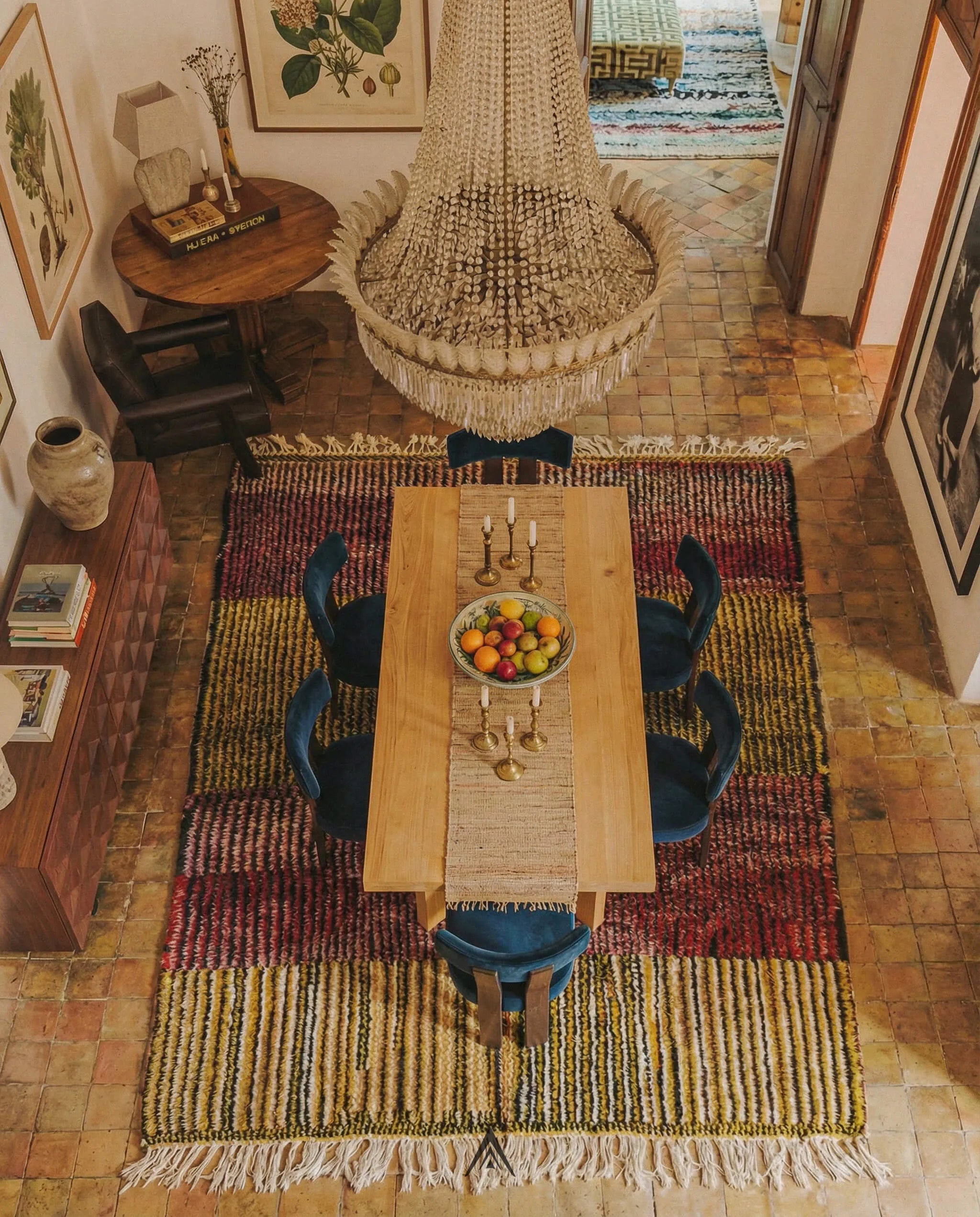 Beni Ourain Style Rug 7x9.5 ft - 214x290 cm-Berber Handicraft