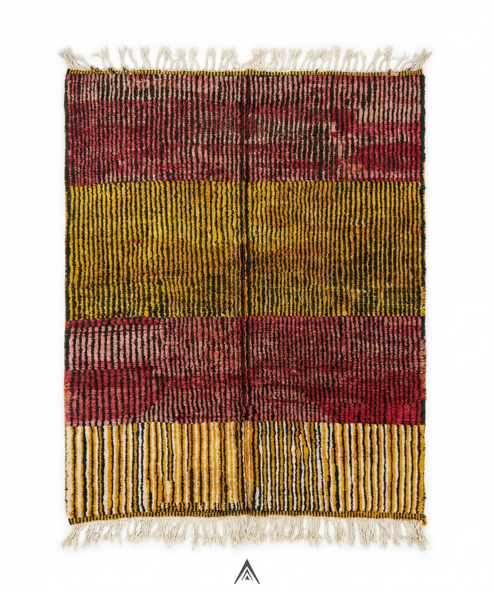 Beni Ourain Style Rug 7x9.5 ft - 214x290 cm-Berber Handicraft