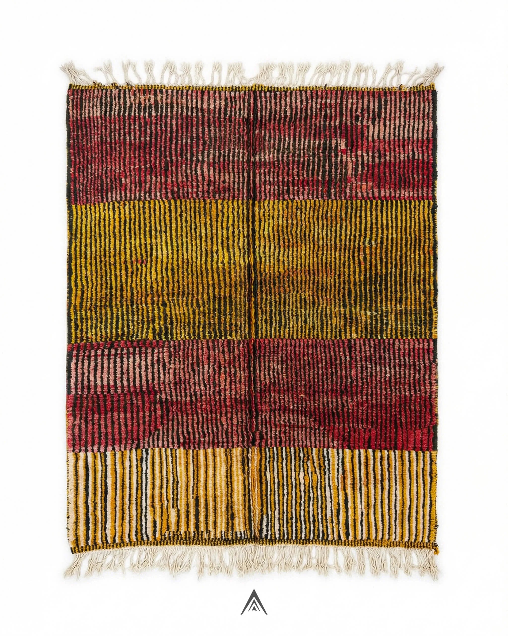 Beni Ourain Style Rug 7x9.5 ft - 214x290 cm-Berber Handicraft