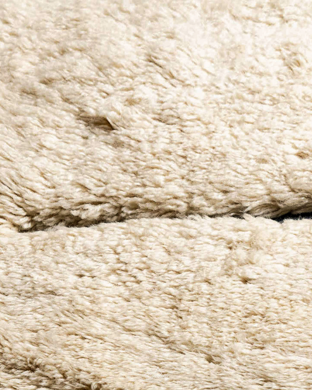 Wool Beni Ourain Rug 3 X 5 Ft | 90 X 150 Cm / With Tassels / Short (0.4” / 1 cm)