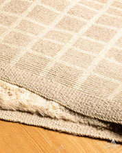 Fluffy Beni Ourain Rug 3 X 5 Ft | 90 X 150 Cm / With Tassels / Short (0.4” / 1 cm)