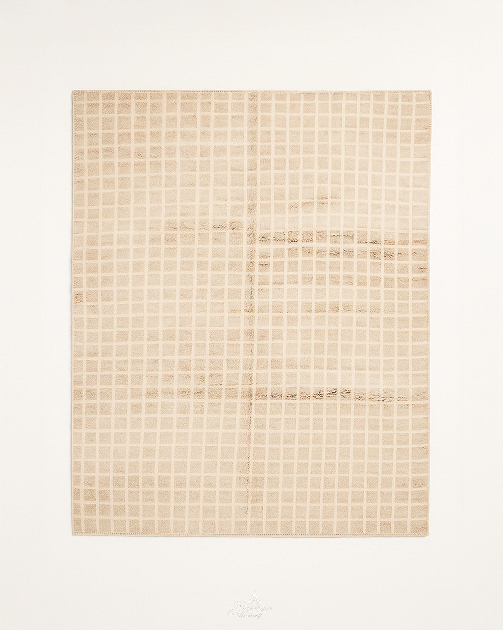 Fluffy Beni Ourain Rug 3 X 5 Ft | 90 X 150 Cm / With Tassels / Short (0.4” / 1 cm)