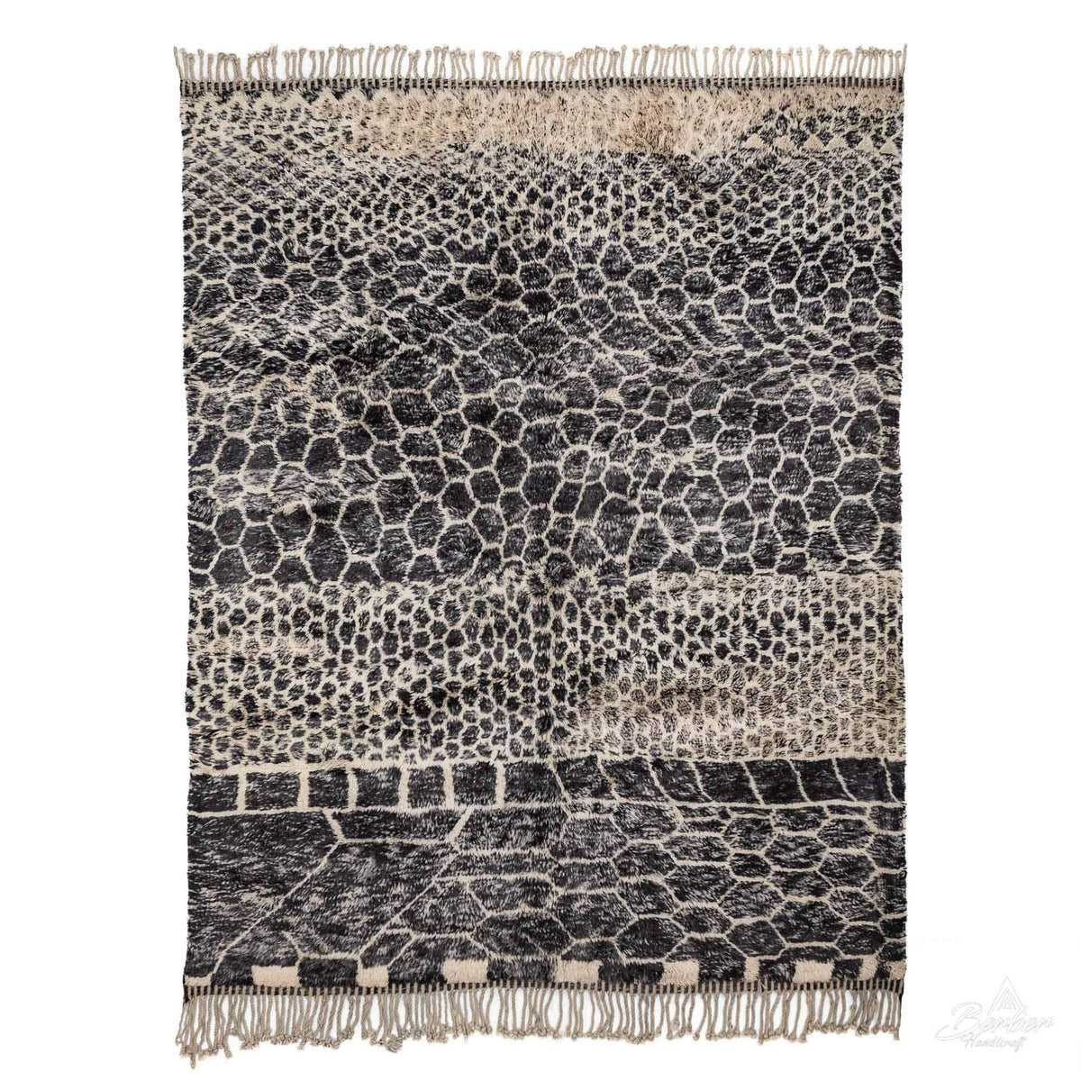 Black Beni Rug - Berber Handicraft