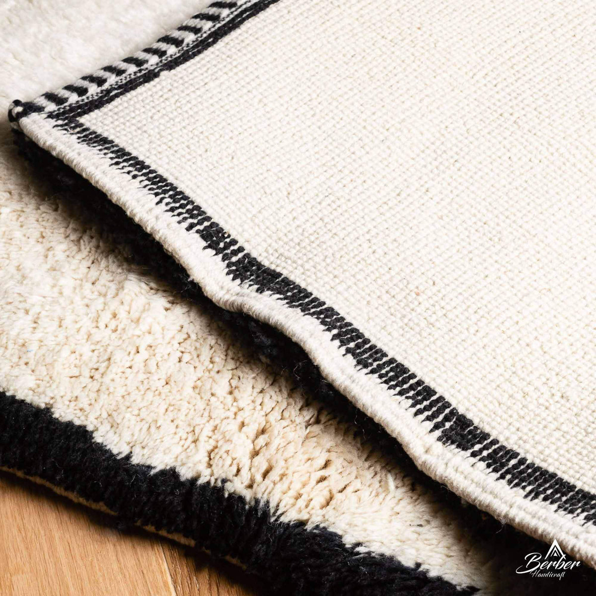 Off White Berber Runner Rug - Berber Handicraft