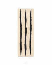 Minimalist Moroccan Runner Rug 2 X 6 Ft | 60 X 180 Cm / With Tassels / Short (0.4” / 1 cm)