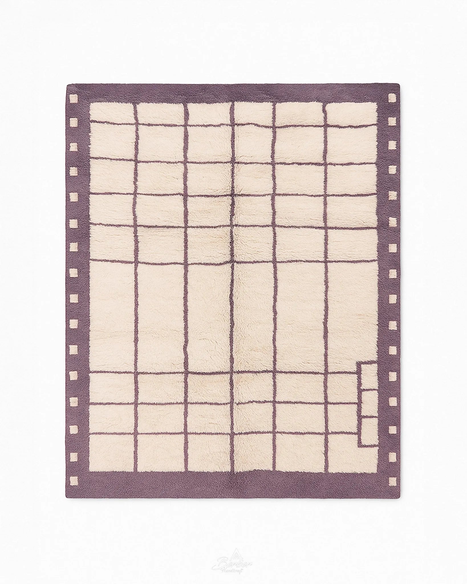 Berber Area Carpet 3 X 5 Ft | 90 X 150 Cm / With Tassels / Short (0.4” / 1 cm)