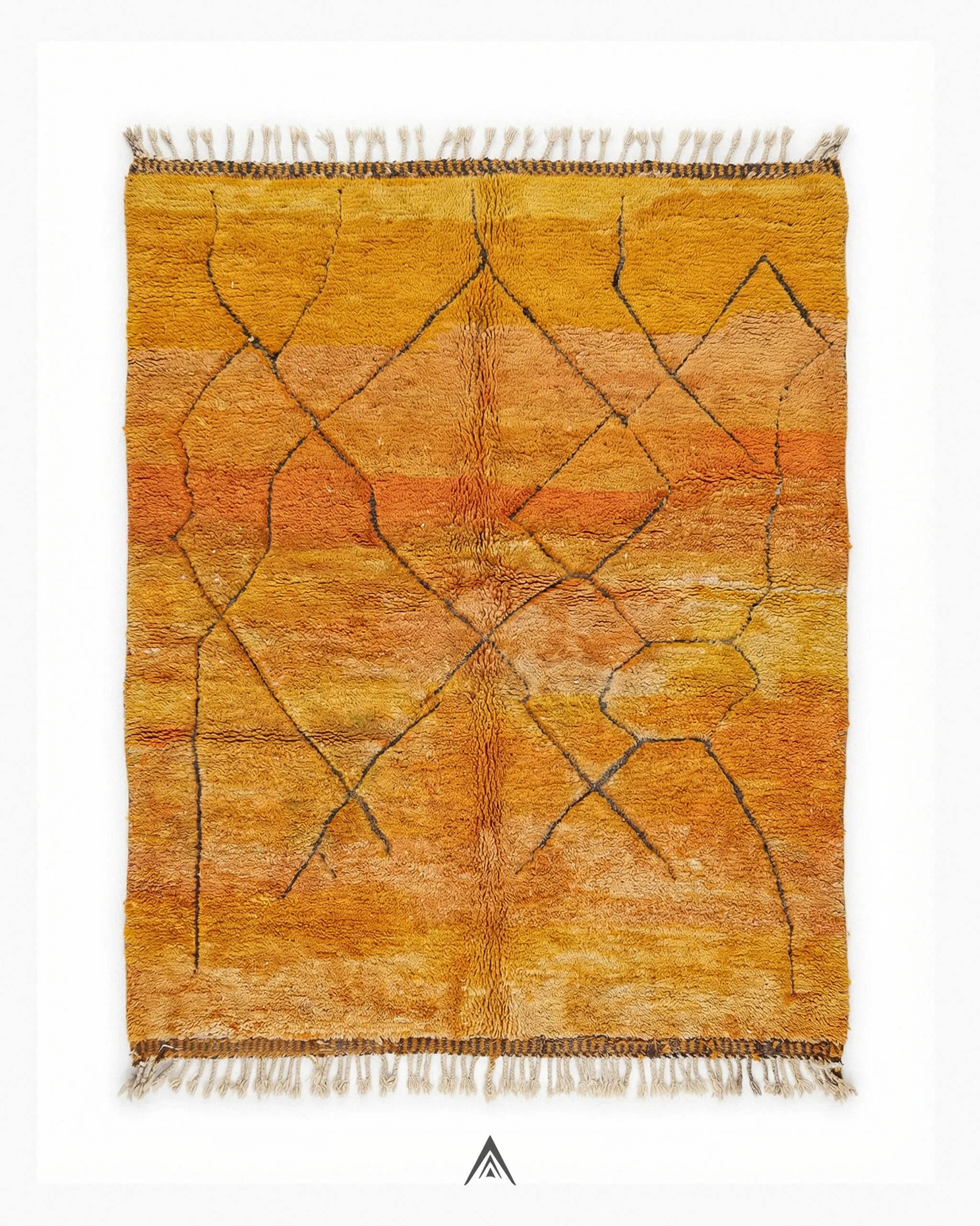 Berber Area Rug 5.3x7.2 ft - 162x220 cm-Berber Handicraft