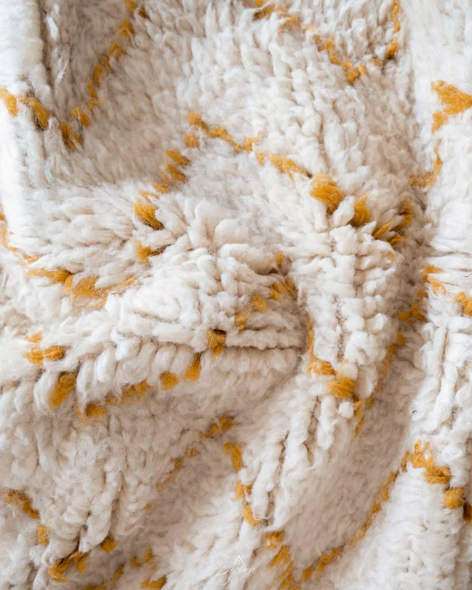 Berber Minimalist Rug 3 X 5 Ft | 90 X 150 Cm / With Tassels / Short (0.4” / 1 cm)
