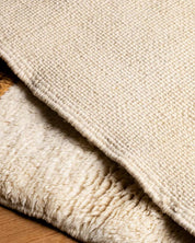 Berber Moroccan Runner Rug 2 X 6 Ft | 60 X 180 Cm / With Tassels / Short (0.4” / 1 cm)