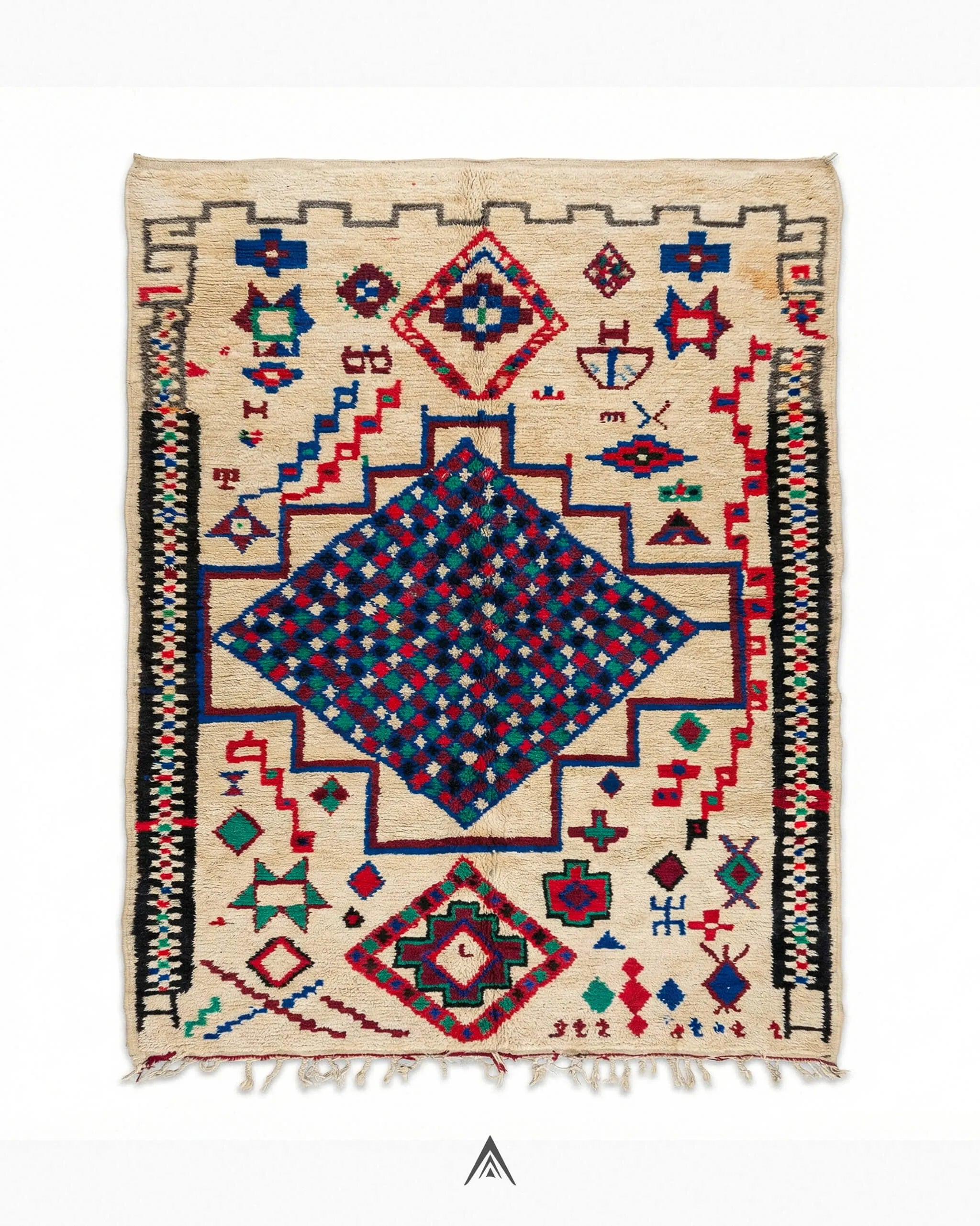 Berber Plush Rug 6.5x9.4 ft - 200x288 cm-Berber Handicraft