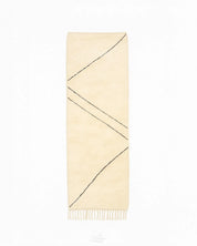 Berber Runner Rug 2 X 6 Ft | 60 X 180 Cm / With Tassels / Short (0.4” / 1 cm)