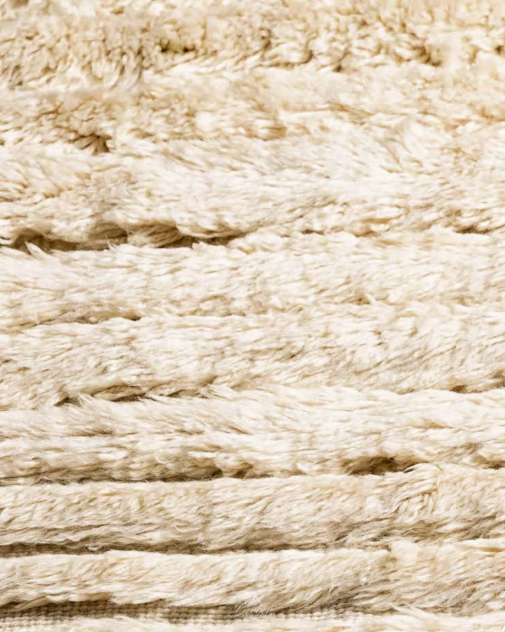 Berber Wool Rug 3 X 5 Ft | 90 X 150 Cm / With Tassels / Short (0.4” / 1 cm)