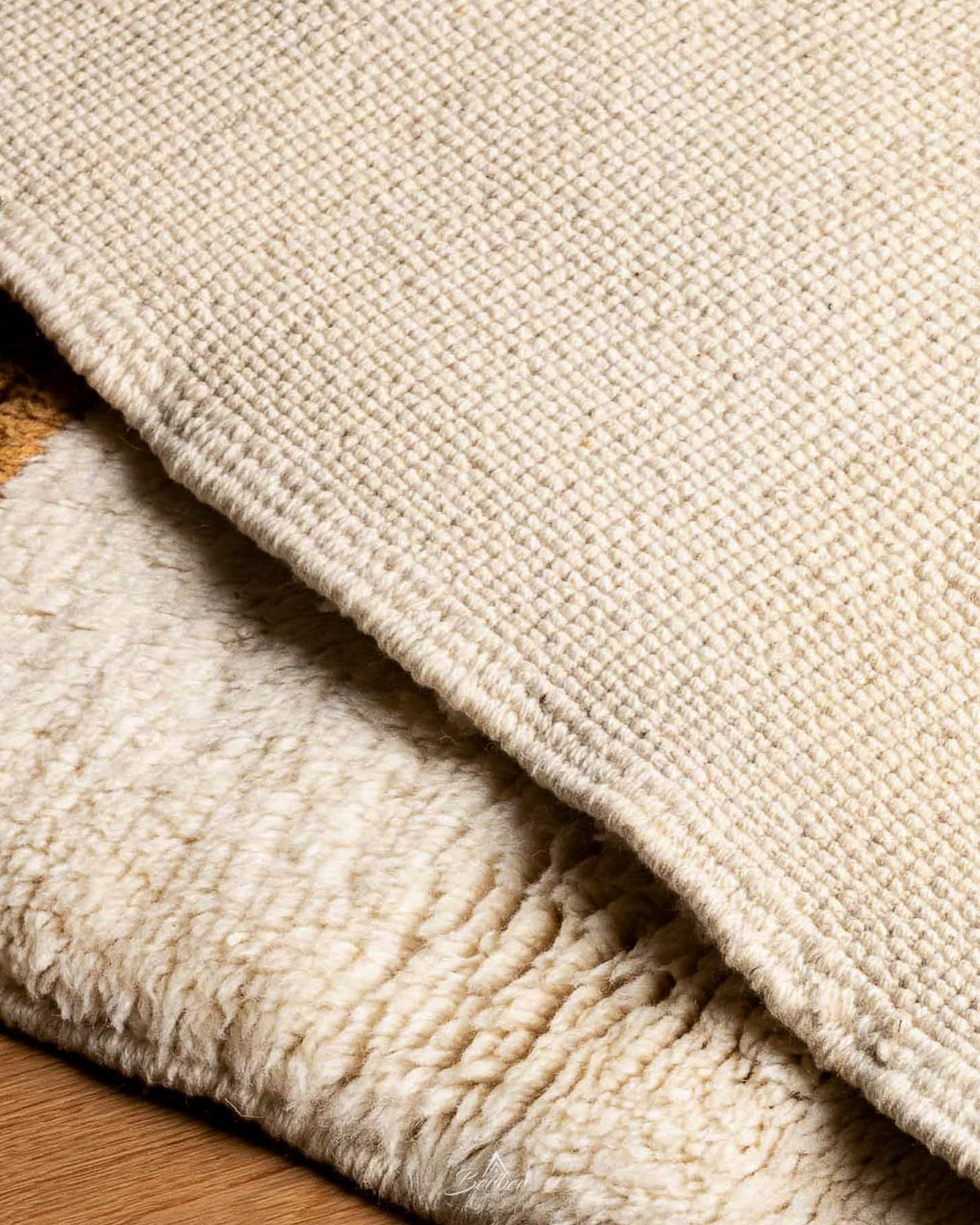 Berber Moroccan Runner Rug 2 X 6 Ft | 60 X 180 Cm / With Tassels / Short (0.4” / 1 cm)