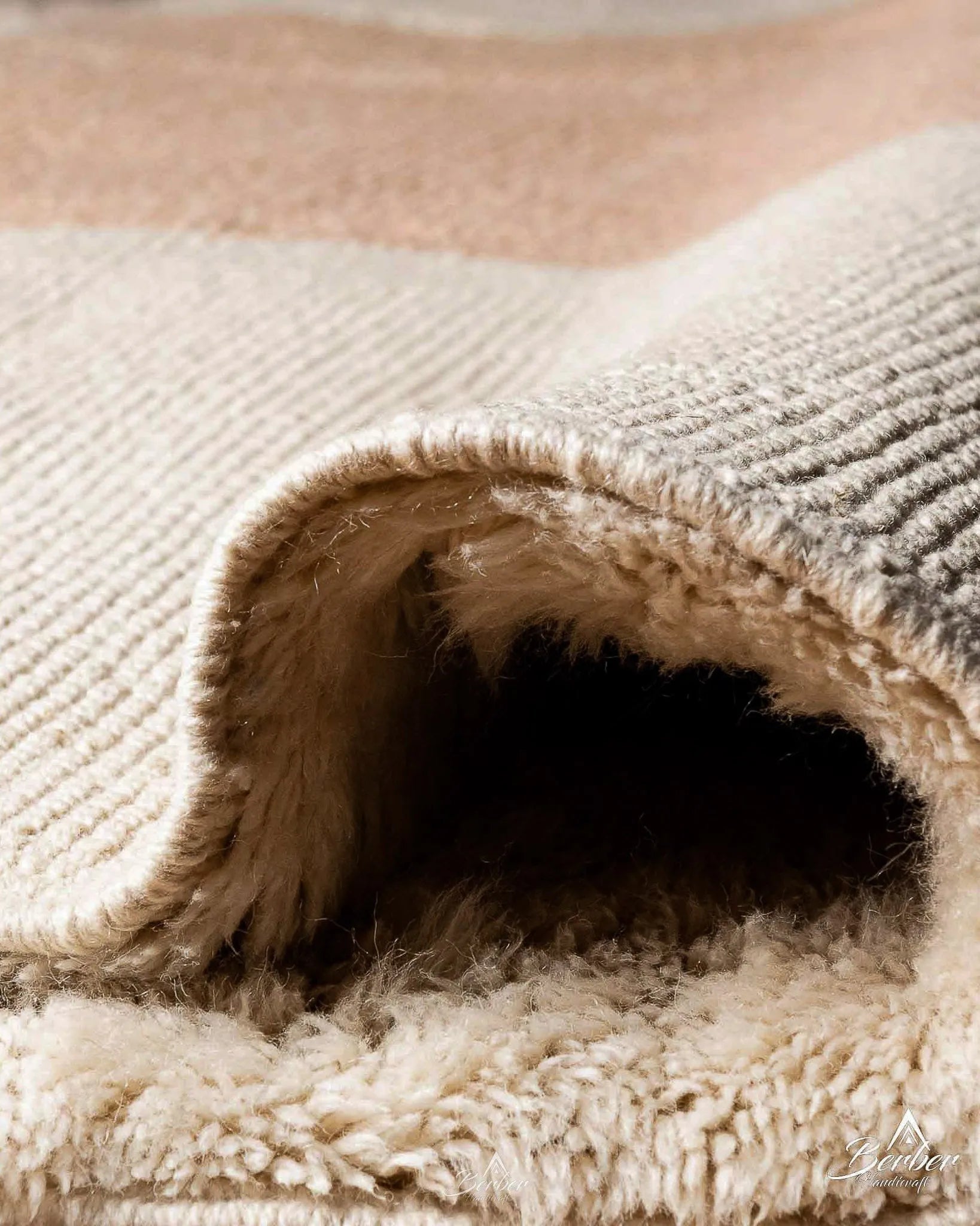 Biophilic Rug 3 X 5 Ft | 90 X 150 Cm / With Tassels / Short (0.4” / 1 cm)