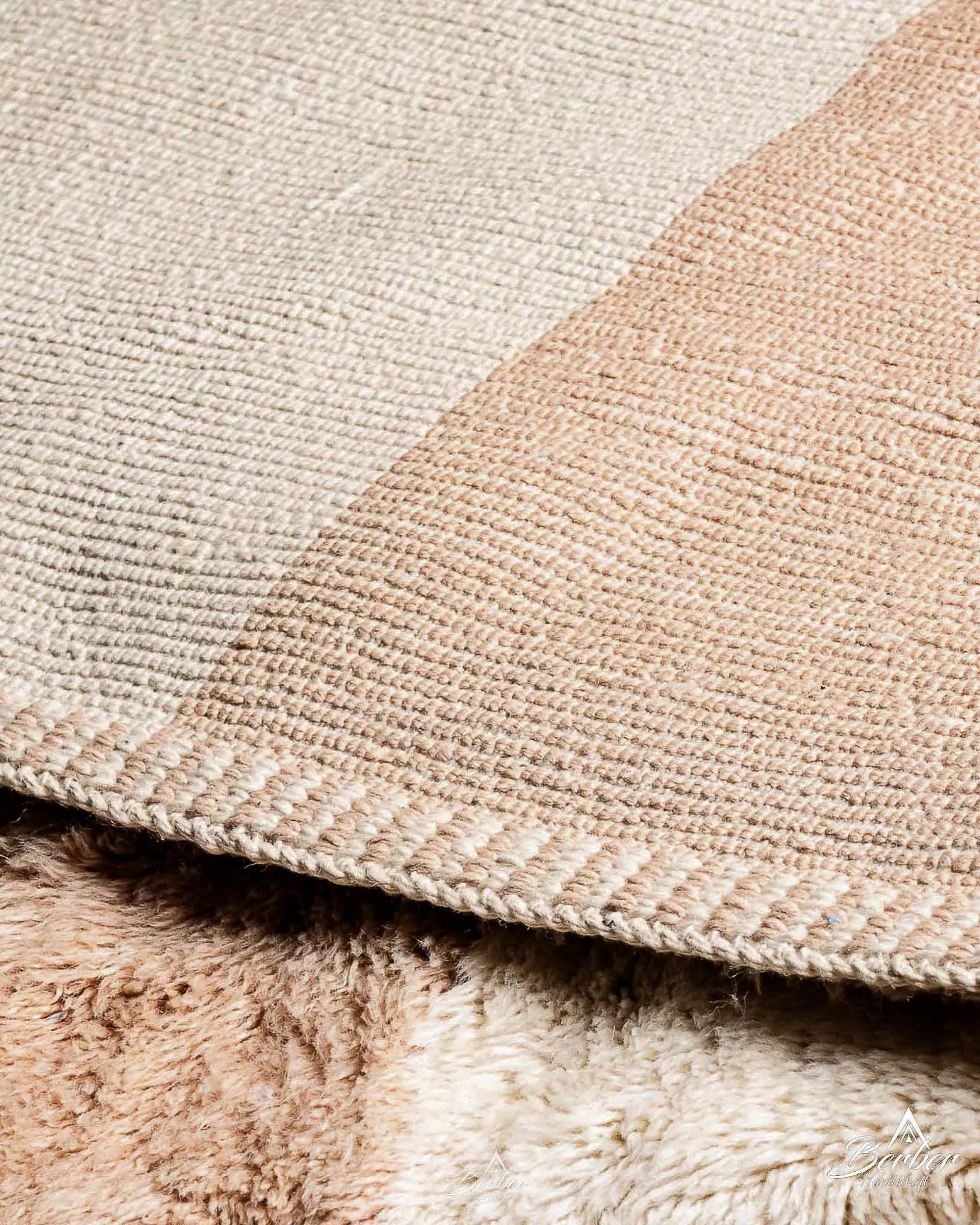 Biophilic Rug 3 X 5 Ft | 90 X 150 Cm / With Tassels / Short (0.4” / 1 cm)