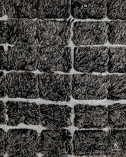 Black Berber Rug 3 X 5 Ft | 90 X 150 Cm / With Tassels / Short (0.4” / 1 cm)