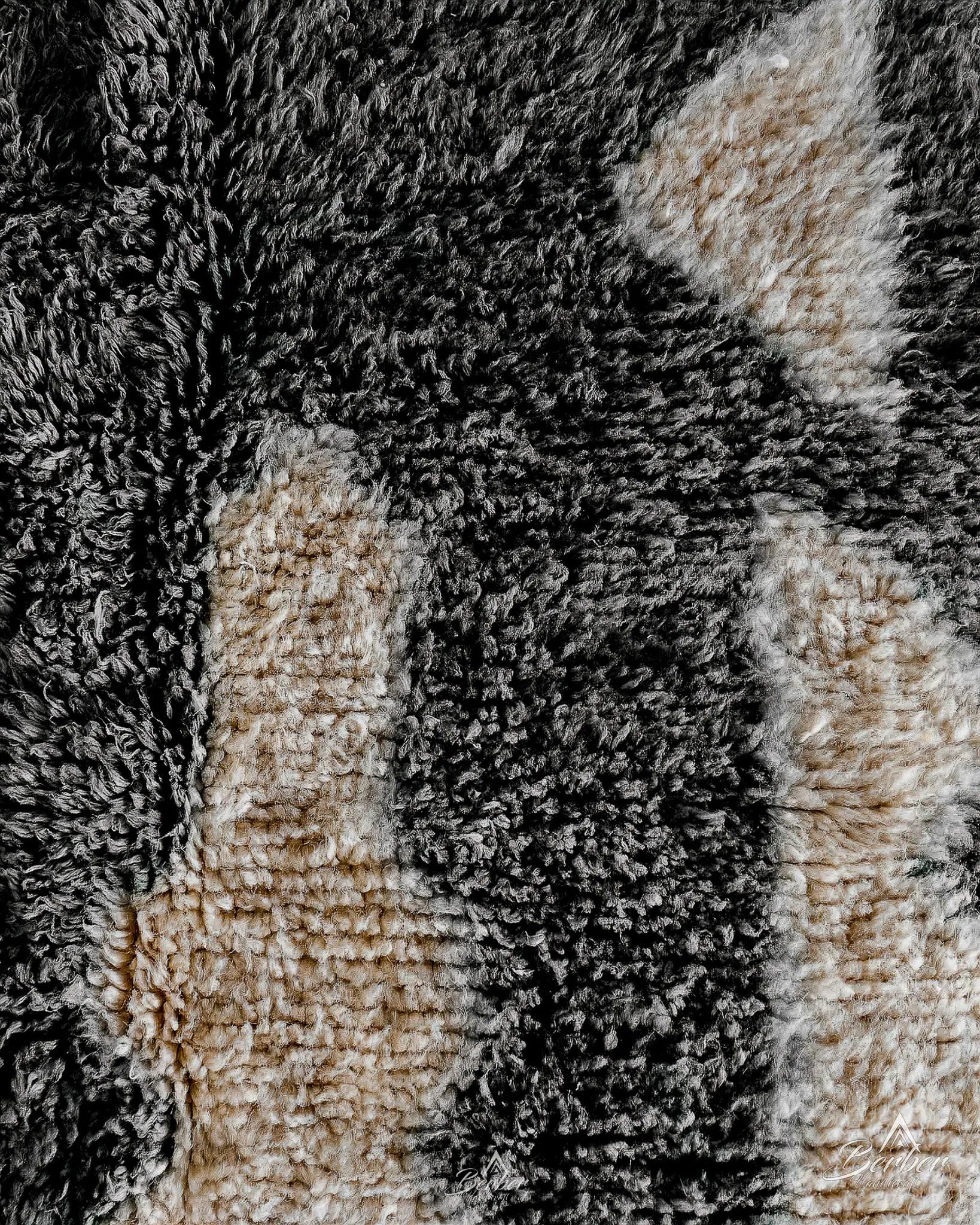 Black Handmade Rug 3 X 5 Ft | 90 X 150 Cm / With Tassels / Short (0.4” / 1 cm)