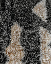Black Handmade Rug 3 X 5 Ft | 90 X 150 Cm / With Tassels / Short (0.4” / 1 cm)