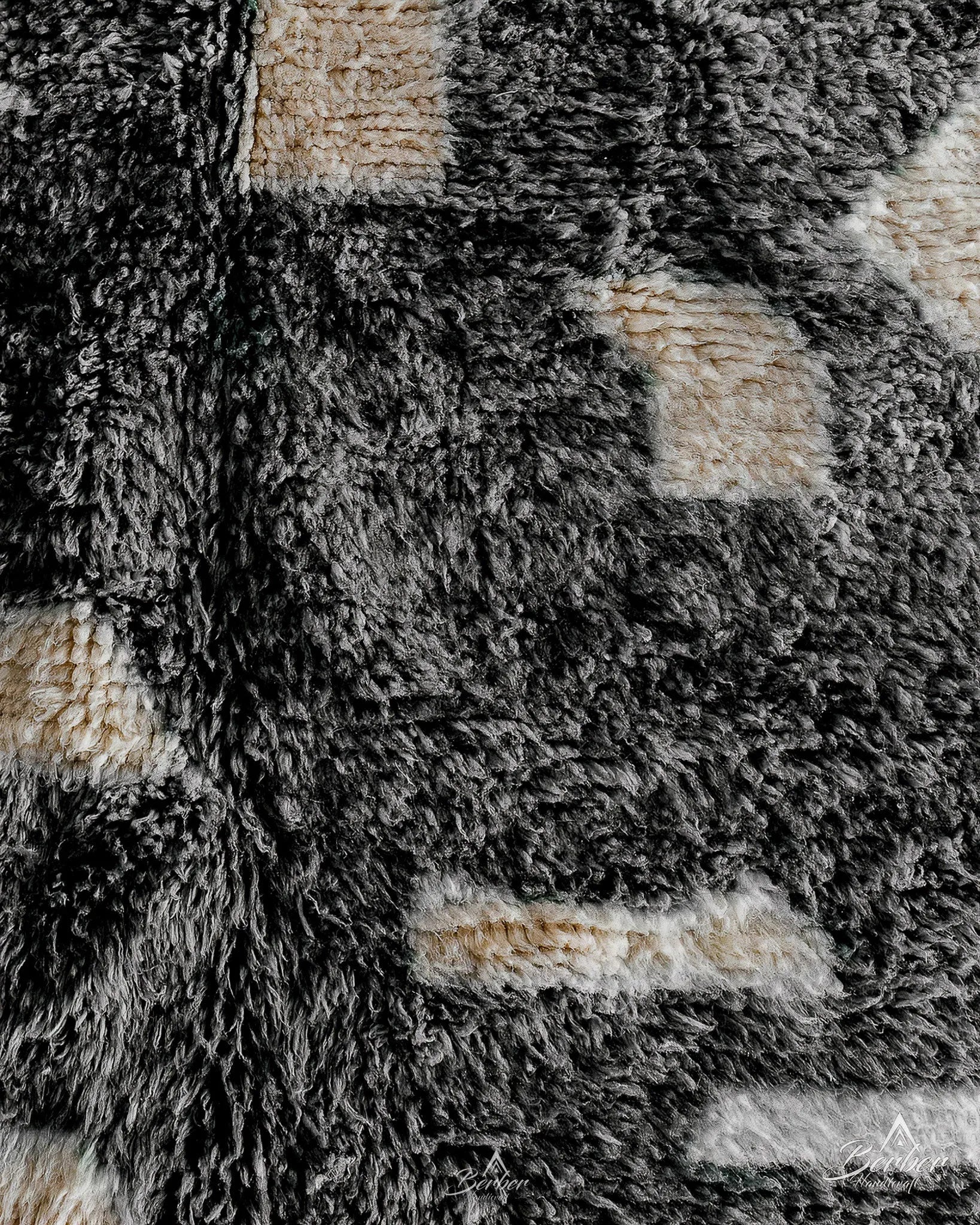 Black Handmade Rug 3 X 5 Ft | 90 X 150 Cm / With Tassels / Short (0.4” / 1 cm)