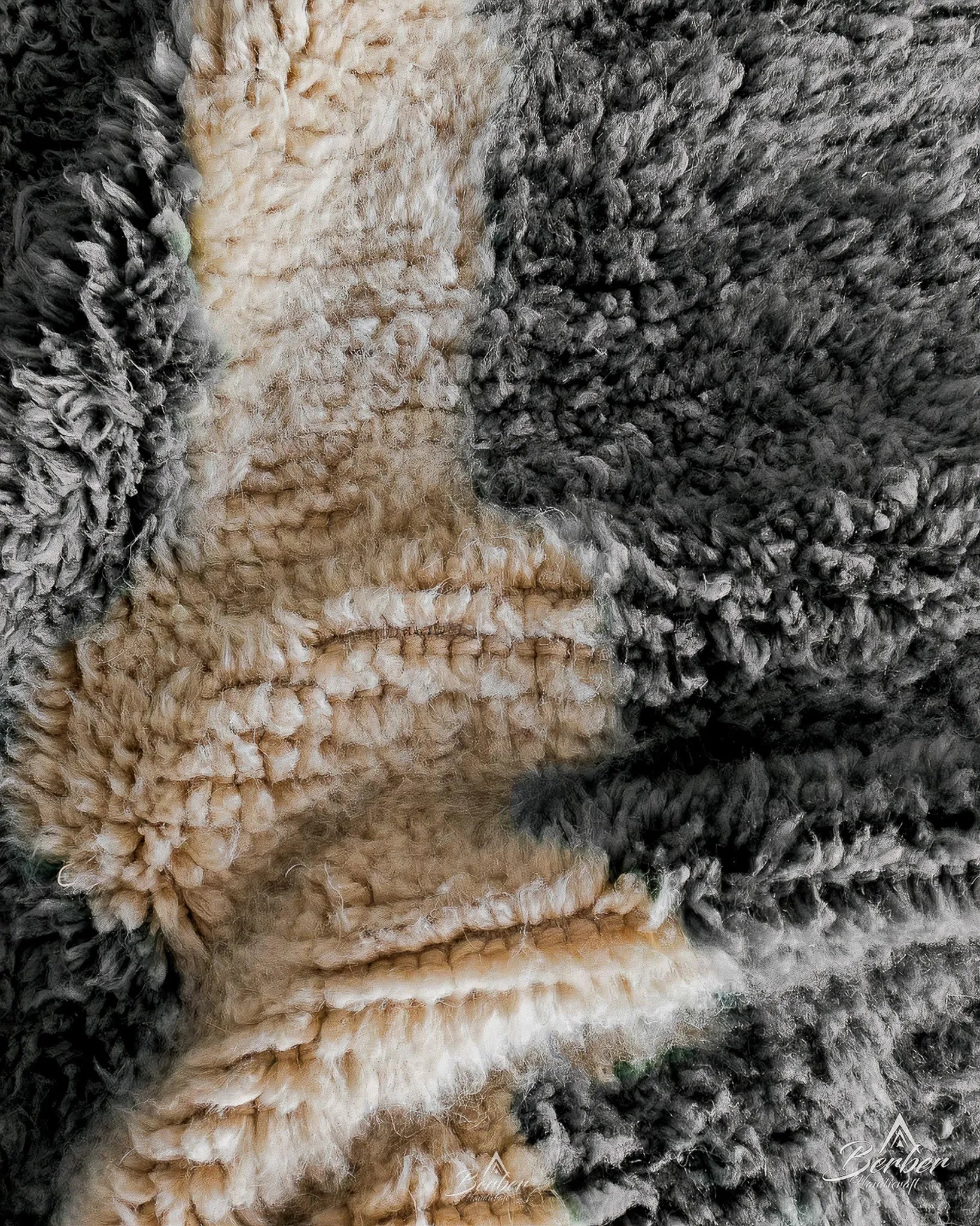 Black Handmade Rug 3 X 5 Ft | 90 X 150 Cm / With Tassels / Short (0.4” / 1 cm)