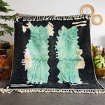 Black Living Room Rug - Berber Handicraft