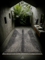 Black Moroccan Berber Rug-Berber Handicraft