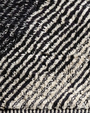 Black Moroccan Berber Rug-Berber Handicraft