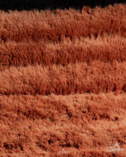 Black and Orange Mrirt Rug 3 X 5 Ft | 90 X 150 Cm / With Tassels / Short (0.4” / 1 cm)