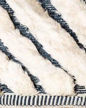 Black and White Wool Rug-Berber Handicraft