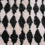 Black And White Checkered Rug - Berber Handicraft