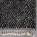 Black Dotted Rug - Berber Handicraft