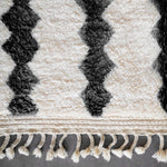 Black and White Berber Rug - Berber Handicraft