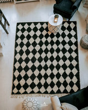 Black And White Checkered Rug