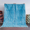 Blue Beni Ourain Rug - Berber Handicraft