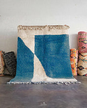 Blue Boho Carpet-Berber Handicraft