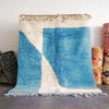 Blue Boho Carpet - Berber Handicraft