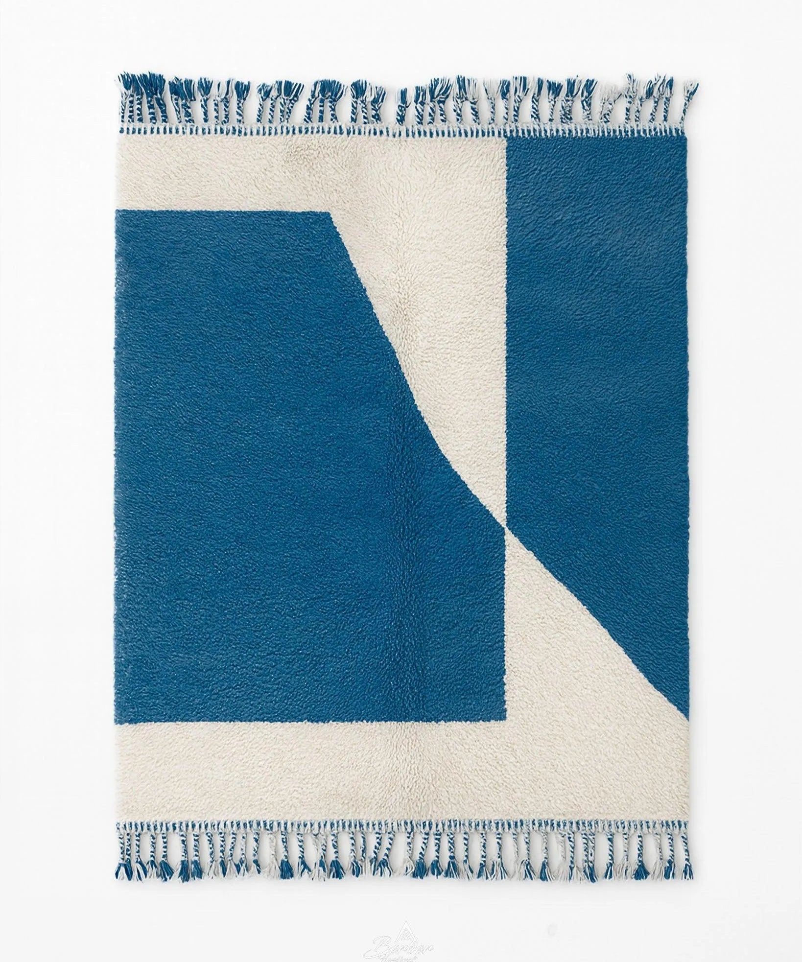 Blue Boho Carpet-Berber Handicraft