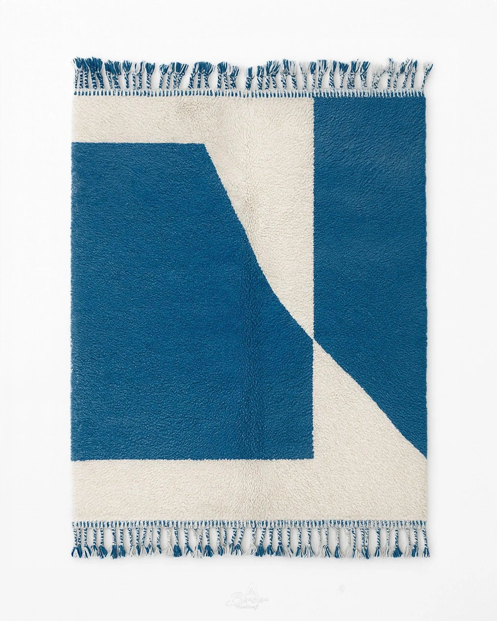 Blue Boho Carpet-Berber Handicraft